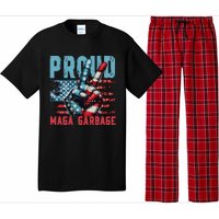 Peace Love Trump Proud Maga Garbage Trump Supporter Pajama Set