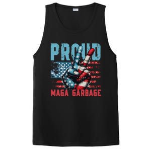 Peace Love Trump Proud Maga Garbage Trump Supporter PosiCharge Competitor Tank