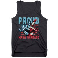 Peace Love Trump Proud Maga Garbage Trump Supporter Tank Top