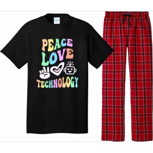 PEACE LOVE TECHNOLOGY Teacher Groovy School Pajama Set