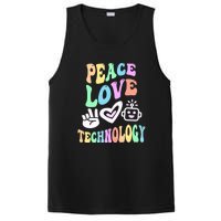 PEACE LOVE TECHNOLOGY Teacher Groovy School PosiCharge Competitor Tank