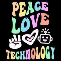 PEACE LOVE TECHNOLOGY Teacher Groovy School Women's Crop Top Tee