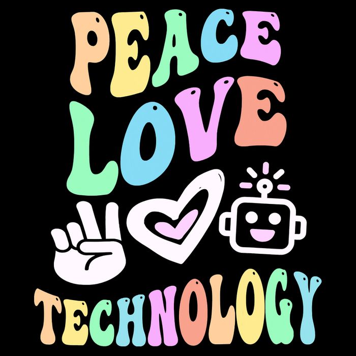PEACE LOVE TECHNOLOGY Teacher Groovy School Women's Crop Top Tee