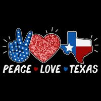 Peace Love Texas Graphic Plus Size For Dads Moms Doggie Tank