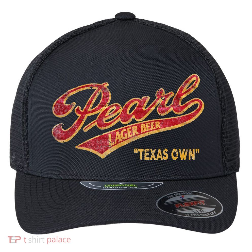 Pearl Lager Texas Beer Flexfit Unipanel Trucker Cap
