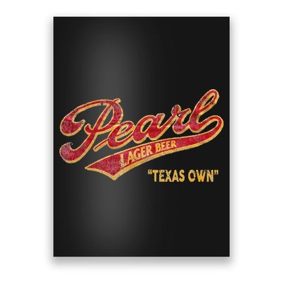 Pearl Lager Texas Beer Poster