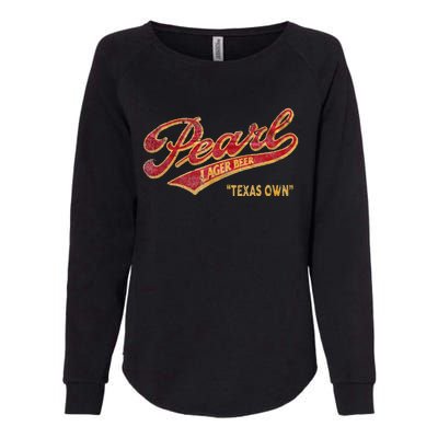 Pearl Lager Texas Beer Womens California Wash Sweatshirt