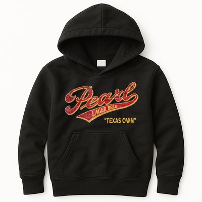 Pearl Lager Texas Beer Kids Hoodie