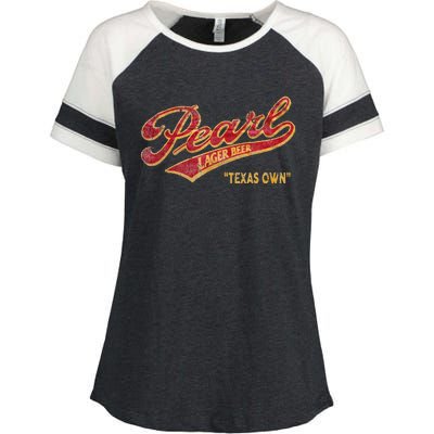 Pearl Lager Texas Beer Enza Ladies Jersey Colorblock Tee