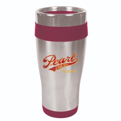Pearl Lager Texas Beer 16oz Travel Tumbler