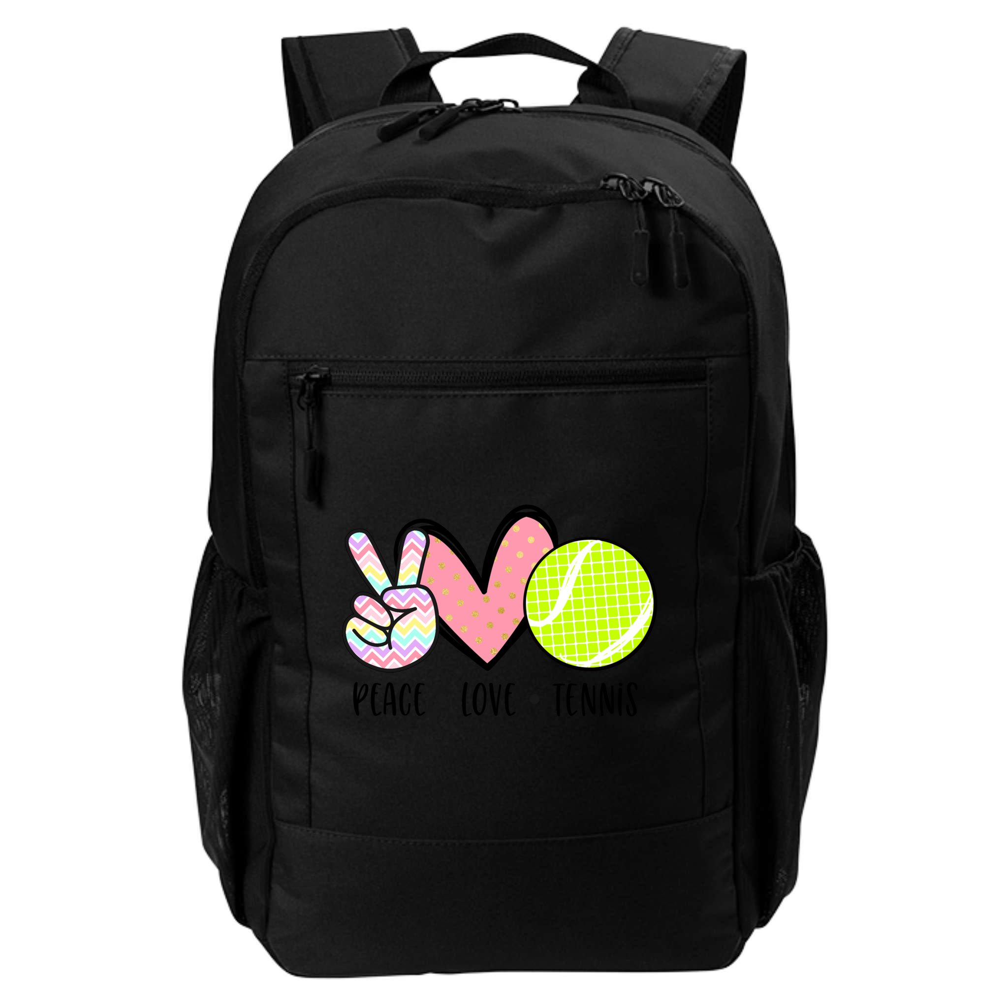 Peace Love Tennis Cute Design Teen Little Great Gift Backpack