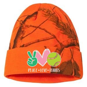 Peace Love Tennis Sports Athlete Ball Game Player Gift Kati Licensed 12" Camo Beanie