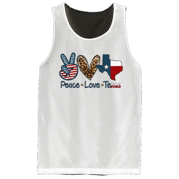 Peace Love Texas TX Texas Flag Funny City Home Roots Mesh Reversible Basketball Jersey Tank