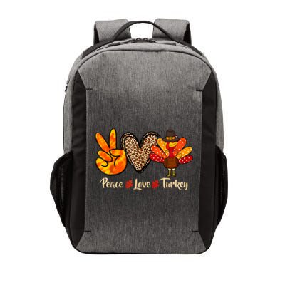 Peace Love Turkey Little Pilgrim Thanksgiving Vector Backpack