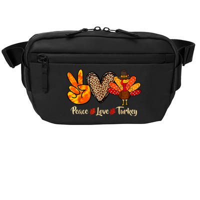 Peace Love Turkey Little Pilgrim Thanksgiving Crossbody Pack