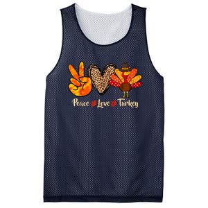 Peace Love Turkey Little Pilgrim Thanksgiving Mesh Reversible Basketball Jersey Tank