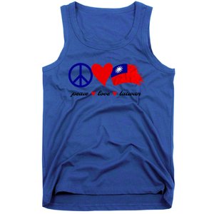 Peace Love Taiwan Taiwanese Flag I Stand With Taiwan Gift Tank Top