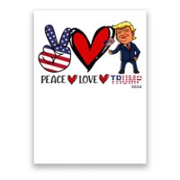 Peace Love Trump 2024 Us Flag President Trump Return Support Poster