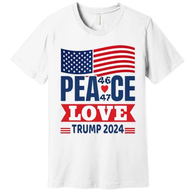 Peace Love Trump 2024 Premium T-Shirt