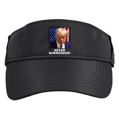 President Legend Trump 2024 Mugshot Never Surrender Adult Drive Performance Visor