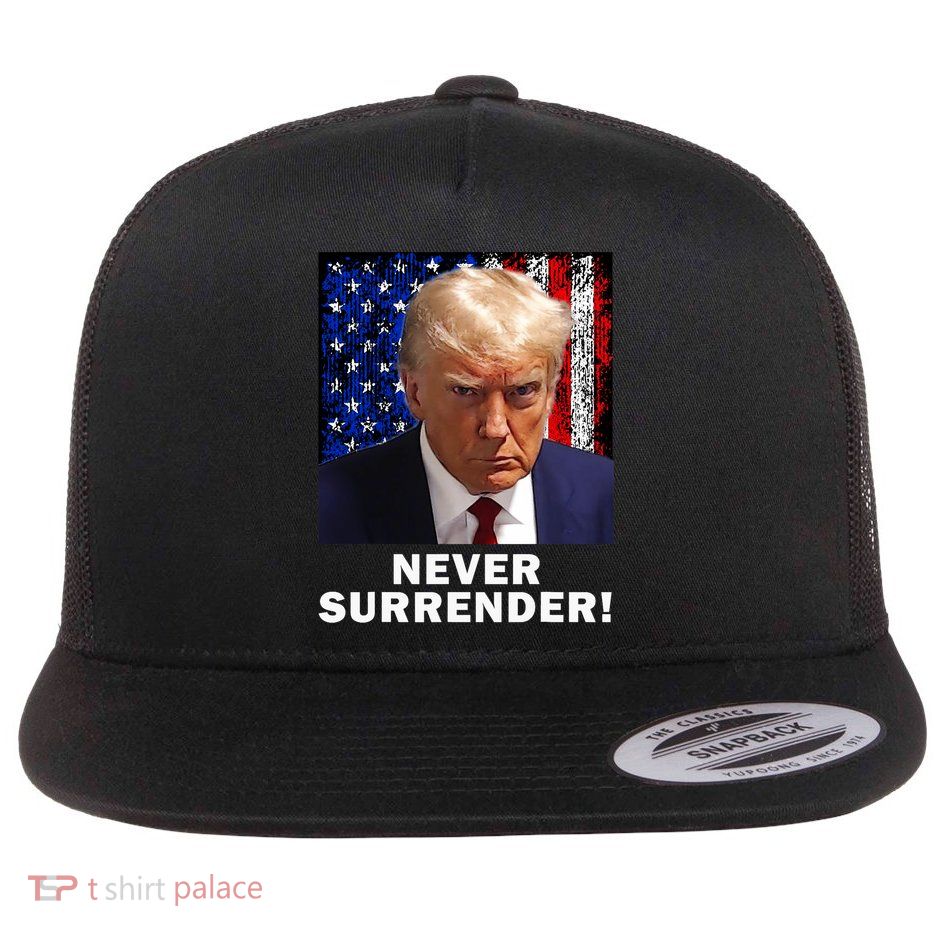 President Legend Trump 2024 Mugshot Never Surrender Flatbill Hat