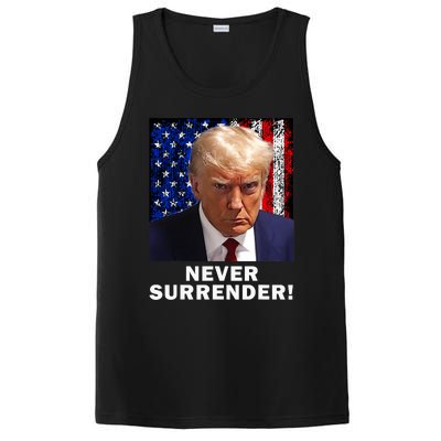 President Legend Trump 2024 Mugshot Never Surrender PosiCharge Competitor Tank