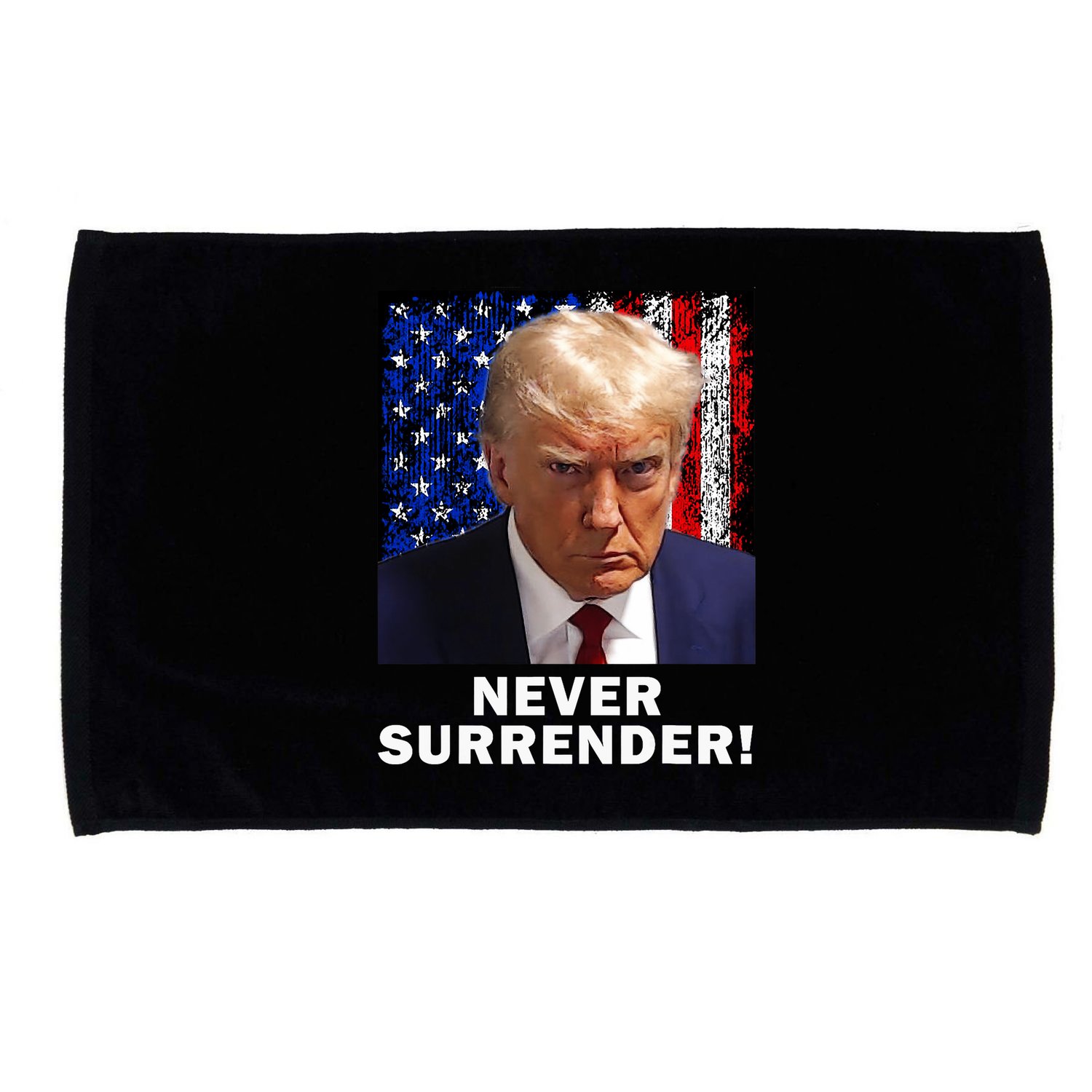 President Legend Trump 2024 Mugshot Never Surrender Microfiber Hand Towel