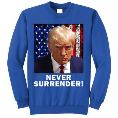 President Legend Trump 2024 Mugshot Never Surrender Sweatshirt