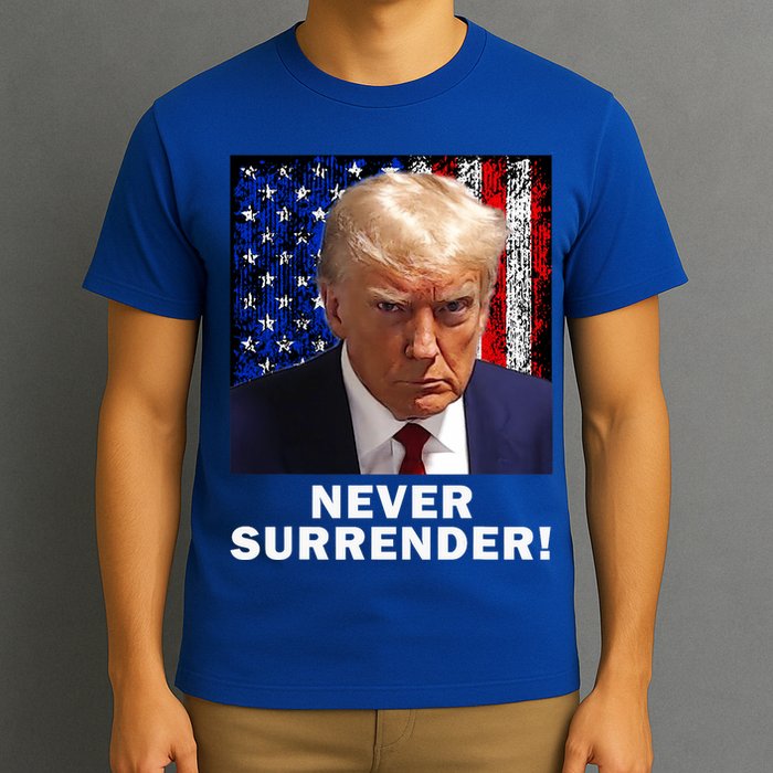President Legend Trump 2024 Mugshot Never Surrender T-Shirt