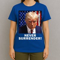 President Legend Trump 2024 Mugshot Never Surrender T-Shirt