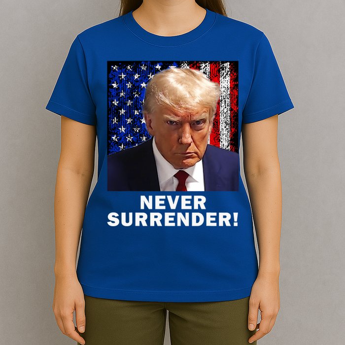 President Legend Trump 2024 Mugshot Never Surrender T-Shirt