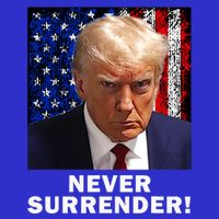 President Legend Trump 2024 Mugshot Never Surrender Baby Bodysuit
