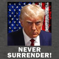 President Legend Trump 2024 Mugshot Never Surrender Vector Backpack