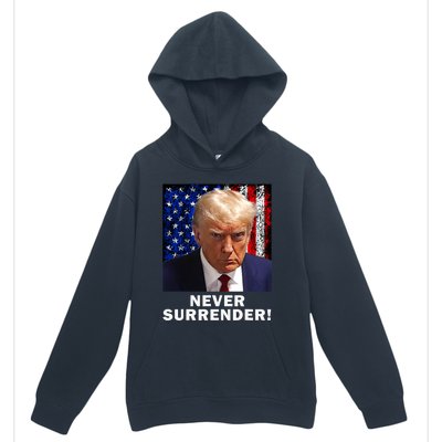 President Legend Trump 2024 Mugshot Never Surrender Urban Pullover Hoodie