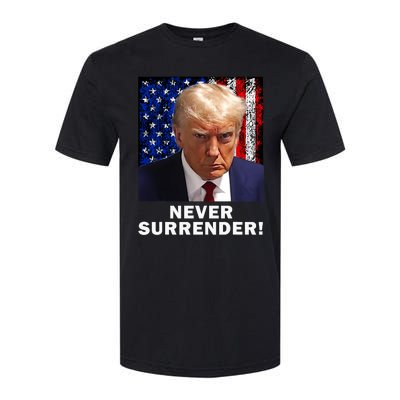 President Legend Trump 2024 Mugshot Never Surrender Softstyle CVC T-Shirt