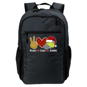 Peace Love Tennis Christmas Tennis Player Xmas Party Cool Gift Daily Commute Backpack