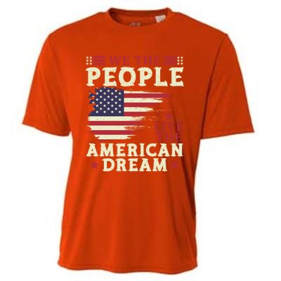 People Live The American Dream July 4 Fourth Of July Gift Cooling Performance Crew T-Shirt