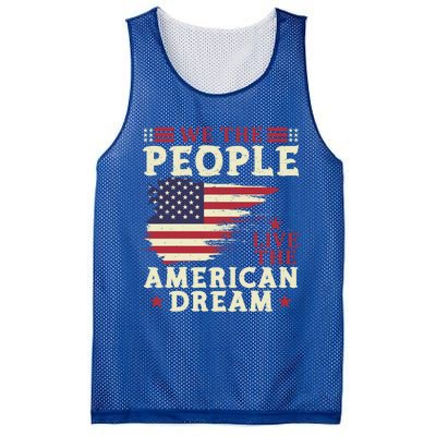 People Live The American Dream July 4 Fourth Of July Gift Mesh Reversible Basketball Jersey Tank