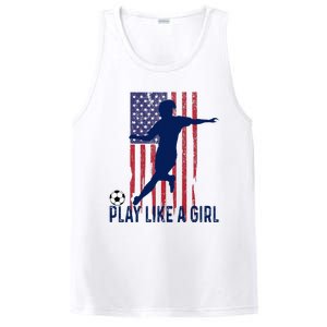 Play Like USA Flag Football Team  Game Goal Soccer PosiCharge Competitor Tank