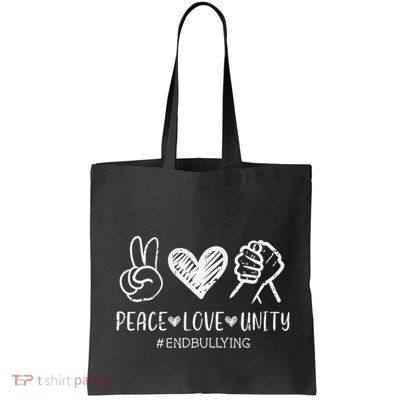 Peace Love Unity Orange Anti Bullying Unity Day Kids Bag