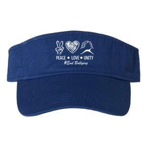 Peace Love Unity Day Orange Be Kind Equality Anti Bullying Gift Valucap Bio-Washed Visor