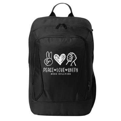 Peace Love Unity Day Orange Be Kind Anti Bullying City Backpack