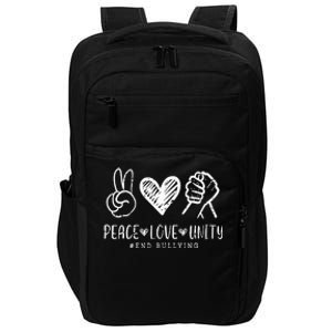 Peace Love Unity Day Orange Be Kind Anti Bullying Impact Tech Backpack