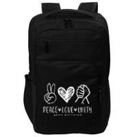 Peace Love Unity Day Orange Be Kind Anti Bullying Impact Tech Backpack