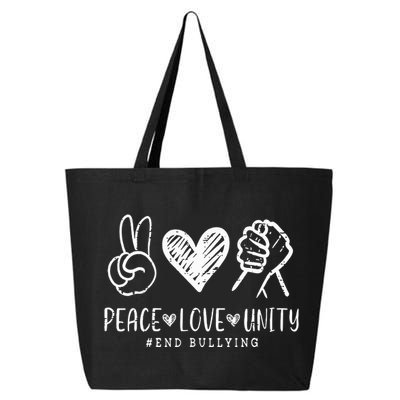 Peace Love Unity Day Orange Be Kind Anti Bullying 25L Jumbo Tote