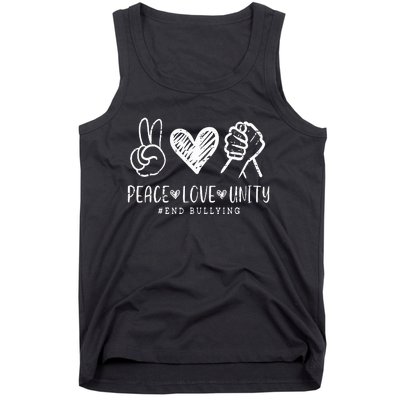 Peace Love Unity Day Orange Be Kind Anti Bullying Tank Top