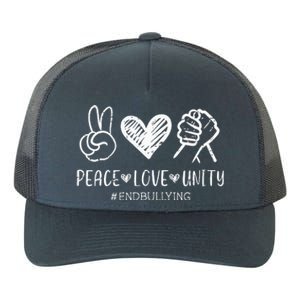 Peace Love Unity Day Orange Be Kind Anti Bullying Yupoong Adult 5-Panel Trucker Hat