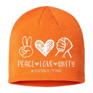 Peace Love Unity Day Orange Be Kind Anti Bullying Sustainable Beanie