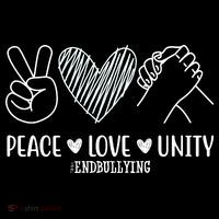 Peace Love Unity End Bullying Awareness Wool Snapback Cap