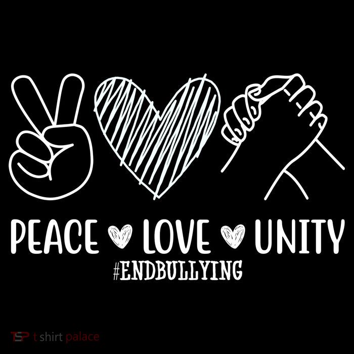 Peace Love Unity End Bullying Awareness Wool Snapback Cap